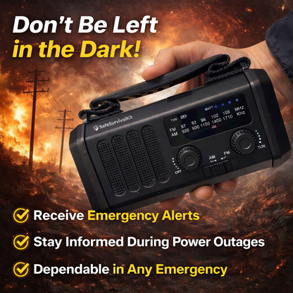 10,000mAh Multi-Power Emergency Radio