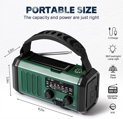 10,000mAh Multi-Power Emergency Radio