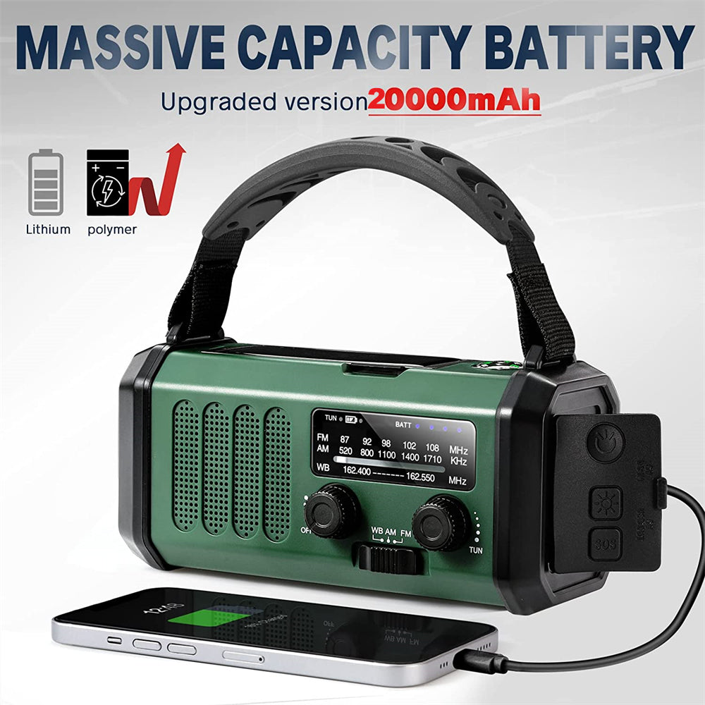 10,000mAh Multi-Power Emergency Radio
