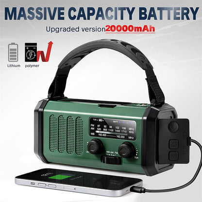 10,000mAh Multi-Power Emergency Radio